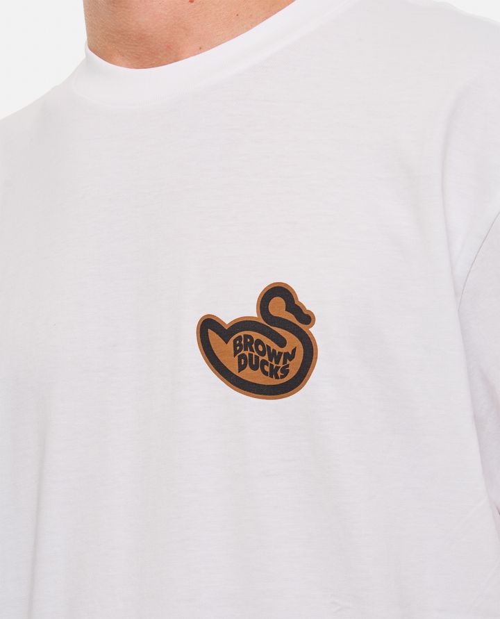 Carhartt WIP - T-SHIRT IN COTONE BROWN DUCKS_4