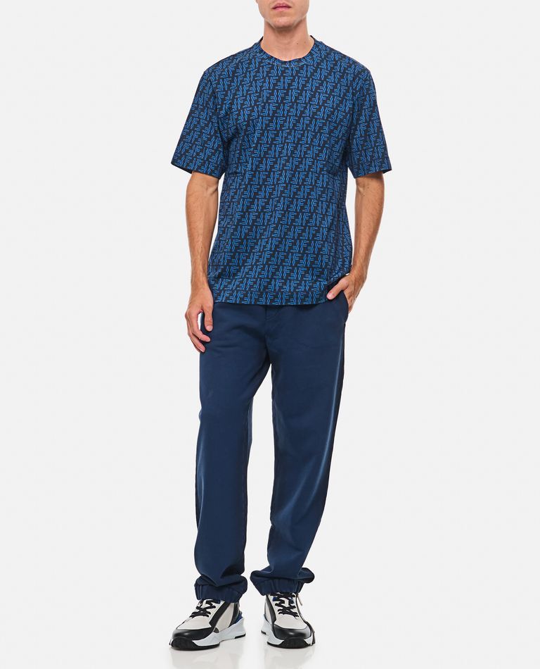 Shop Fendi T-shirt  Ff In Blue