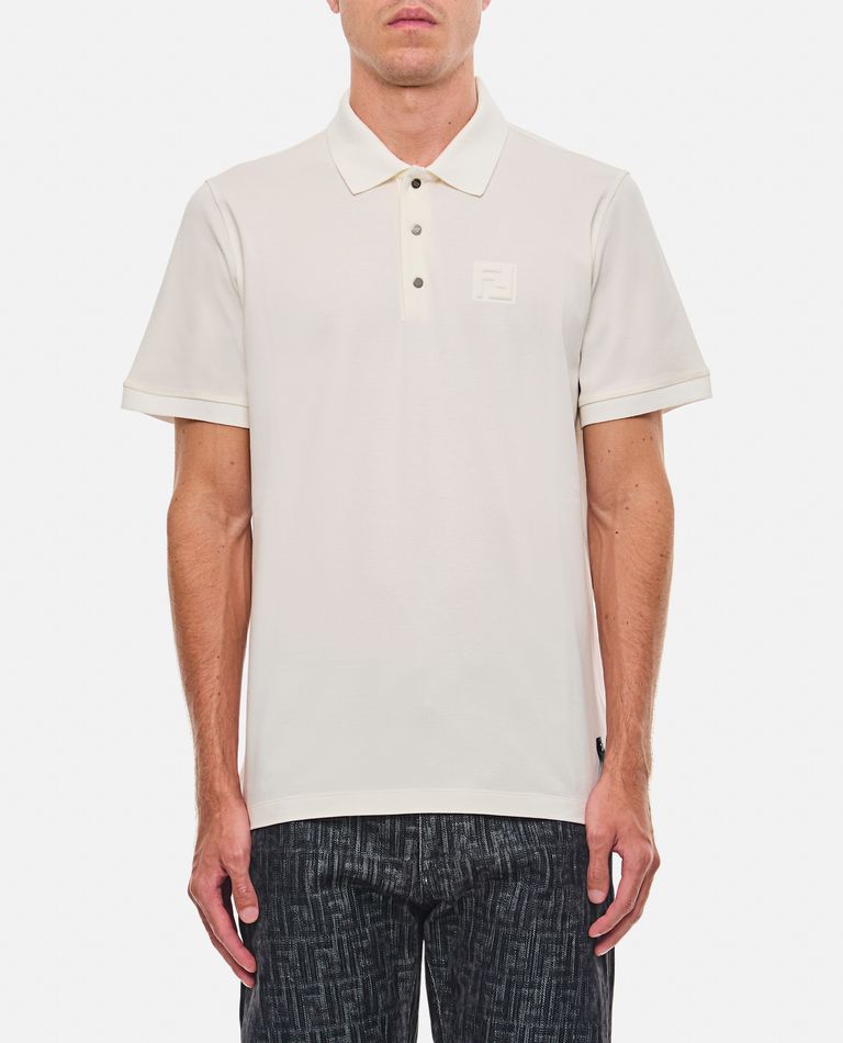 Shop Fendi Polo Ff In White