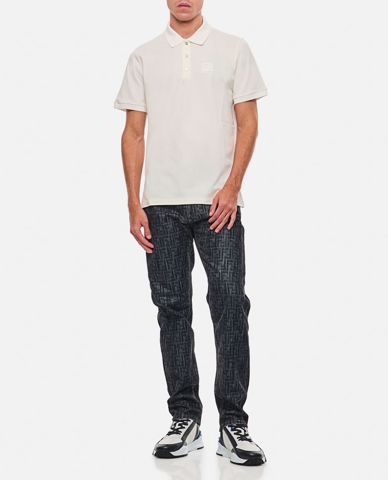 Shop Fendi Polo Ff In White