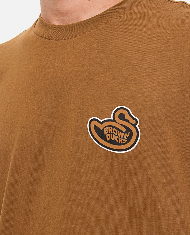 Carhartt WIP - T-SHIRT IN COTONE BROWN DUCKS_4