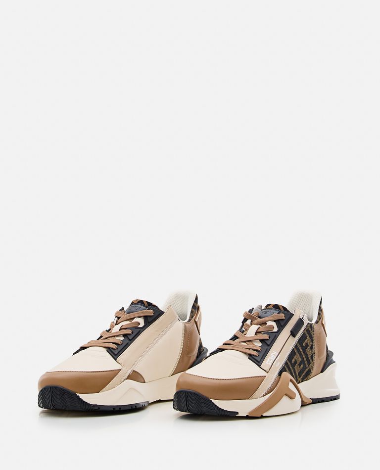 Shop Fendi Flow Sneaker In White