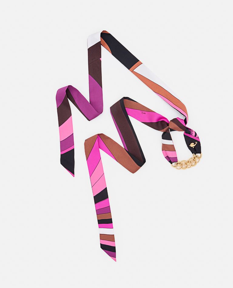 【送料&関税込】Pucci Silk Twill Bandeau Chain Bracelet SILK TWILL BANDEAU CHAIN BRACELET for Women - Emilio Pucci