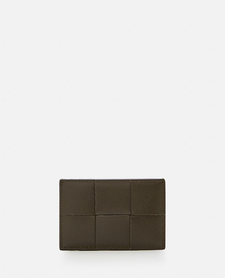 Shop Bottega Veneta Cardcase Intrecciato In Green