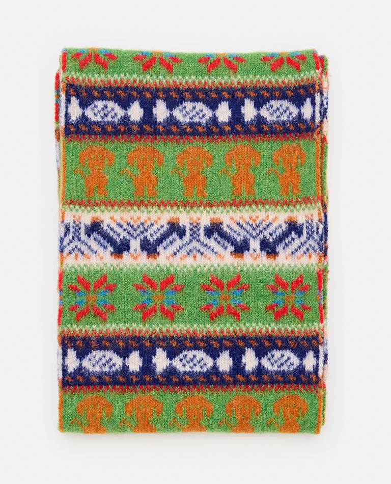 Shop Howlin' Lambswool Scarf In Multicolor