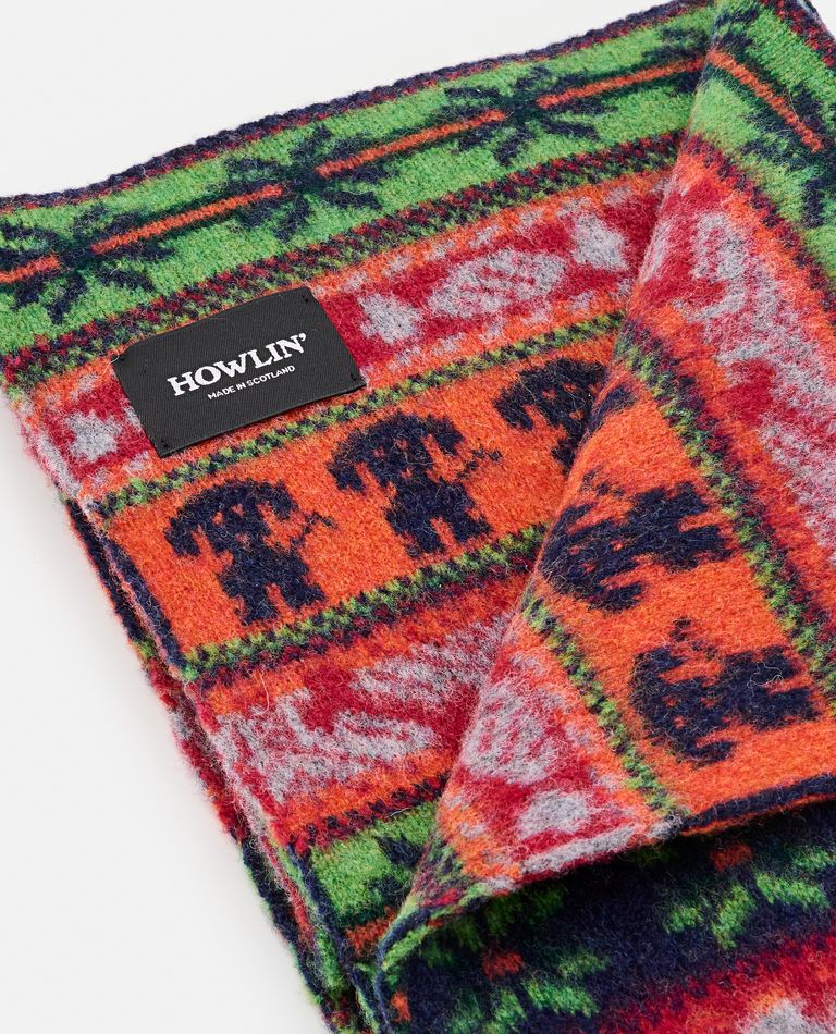 Shop Howlin' Lambswool Scarf In Multicolor