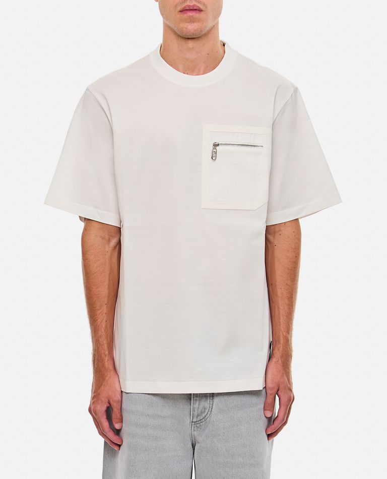 Shop Fendi Cotton T-shirt In White