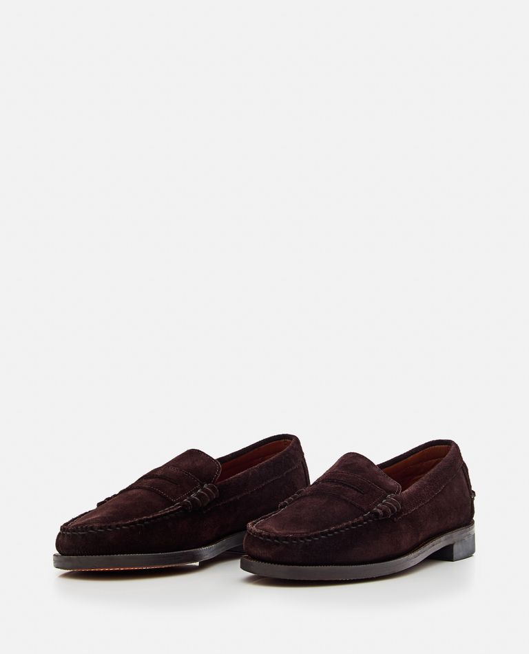 Shop Sebago Classic Dan Suede Loafers In Brown