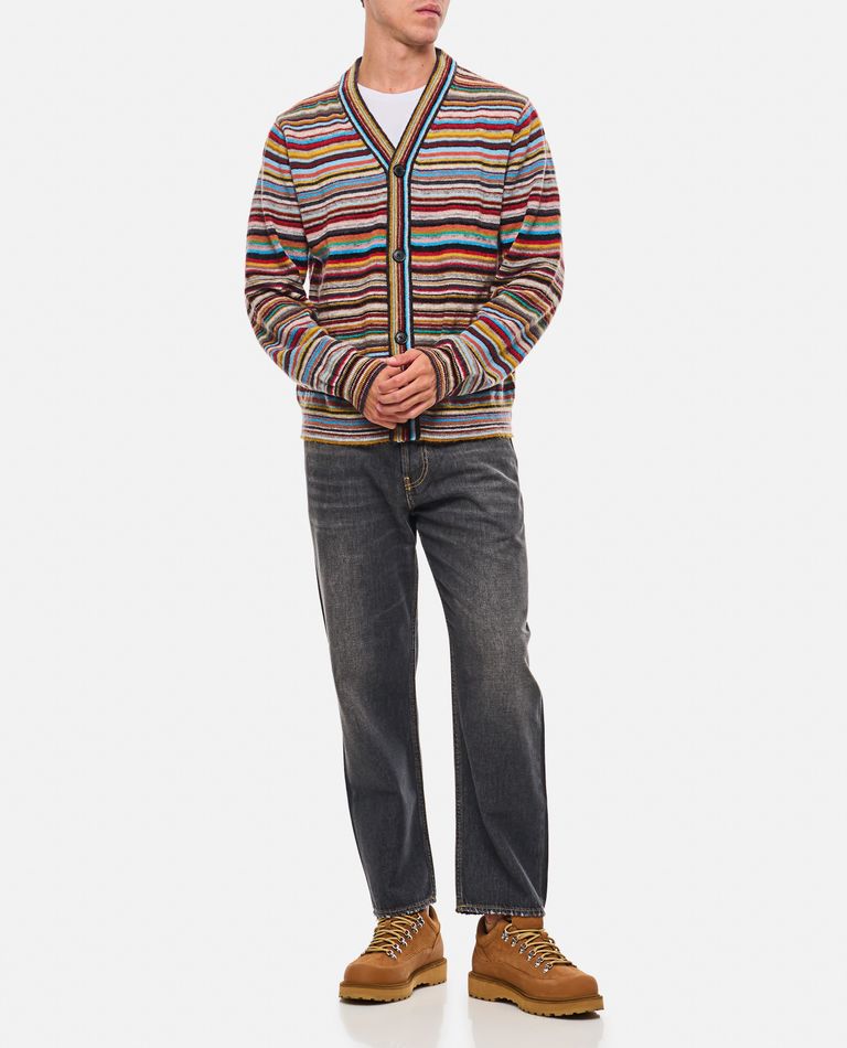 Shop Paul Smith Mens Cardigan Button Thru In Multicolor