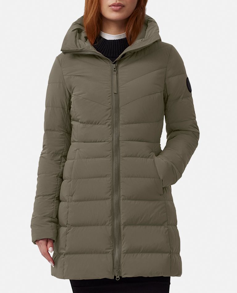 Shop Canada Goose Cg Clair Coat In Green