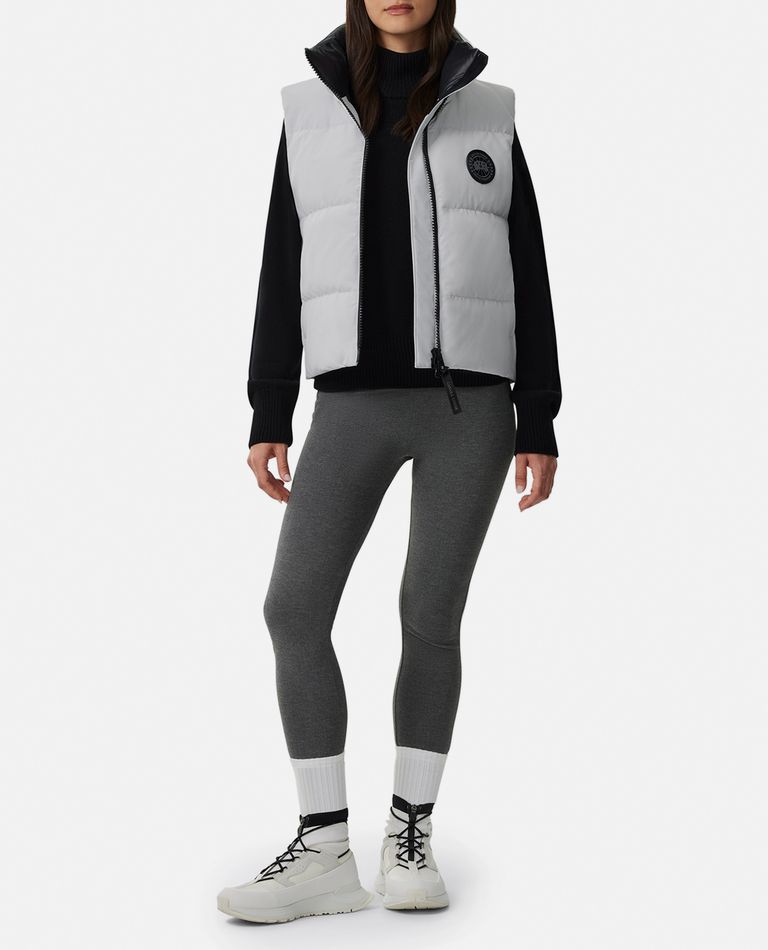 Canada Goose Cg Grandview Cropped Vest Bd In Silver