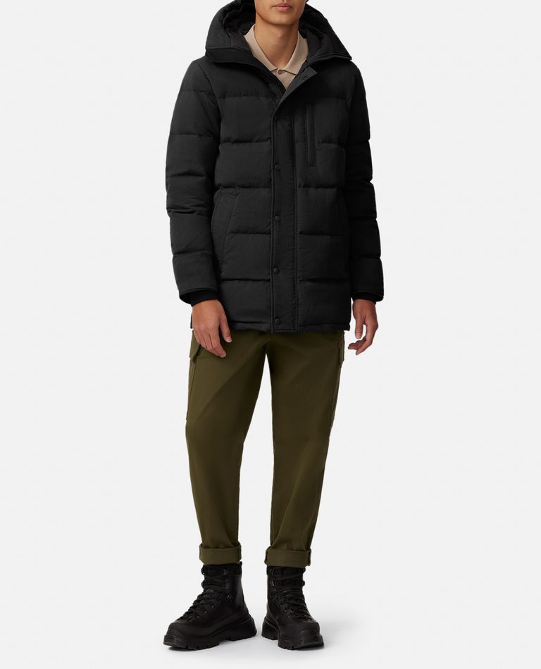 Canada Goose Long-sleeved Down Jacket In Black