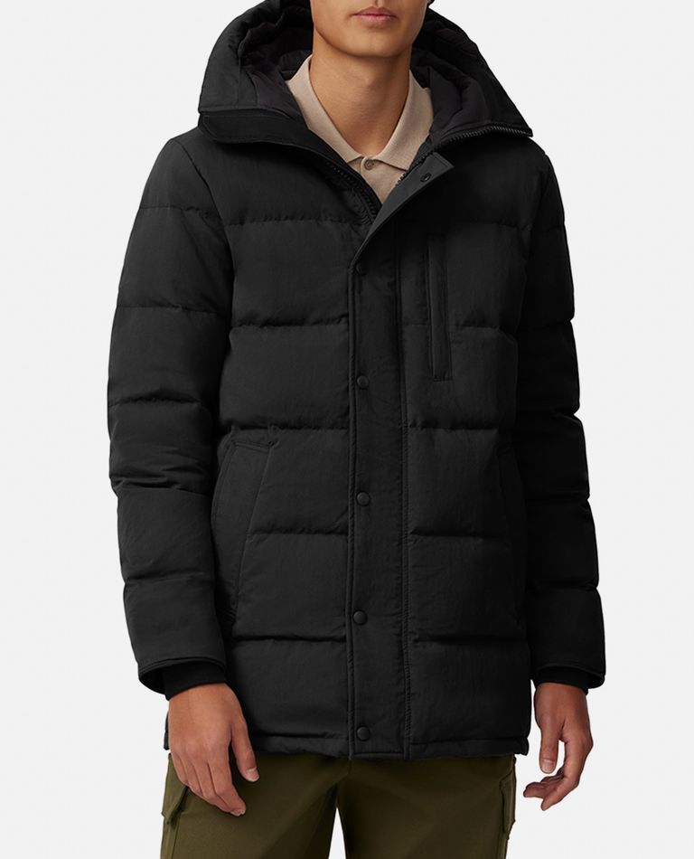 Canada Goose Long-sleeved Down Jacket In Black