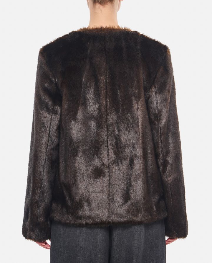 Loulou Studio - FAUX FUR SHORT COAT_3