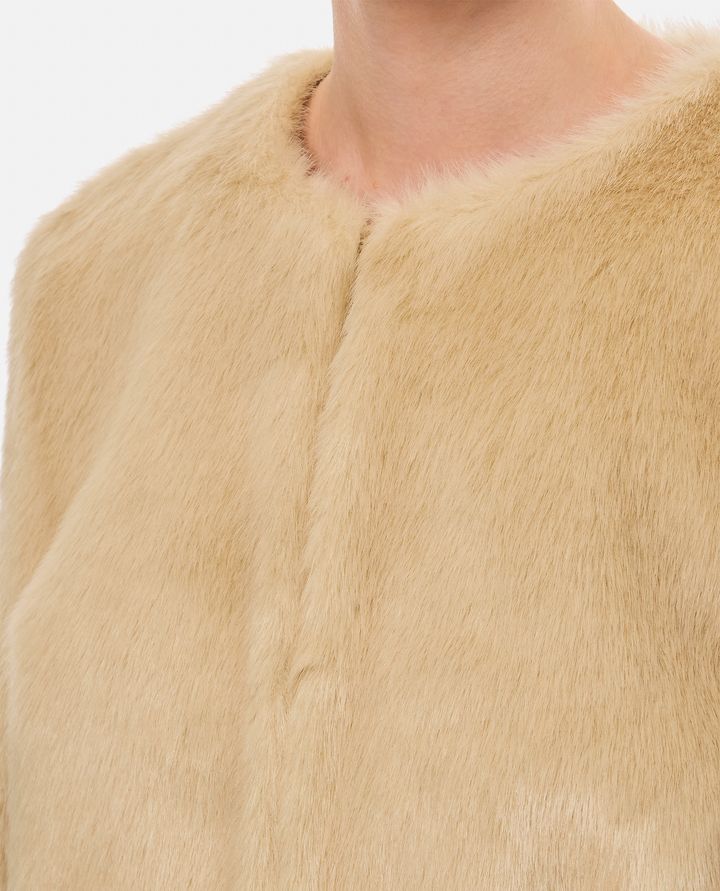 Loulou Studio - FAUX FUR SHORT COAT_4