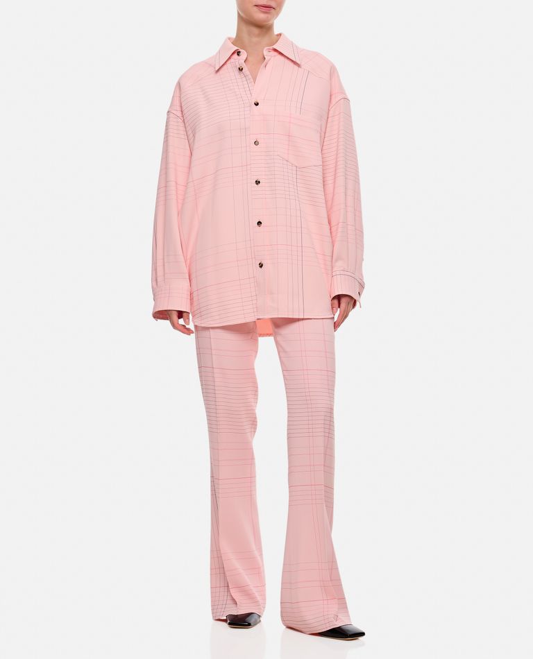 Shop Bottega Veneta Notebook Viscose Shirt In Rose