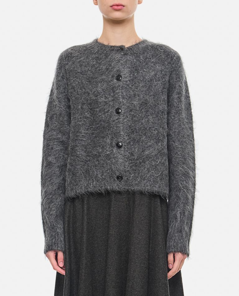 Shop Loulou Studio Arsen Alpaca Wool Cardigan In Grey