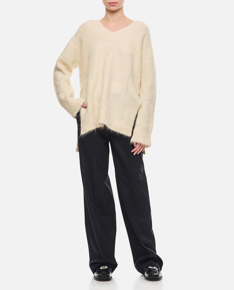 Loulou Studio Idai Pants Pleats Zipper In Black