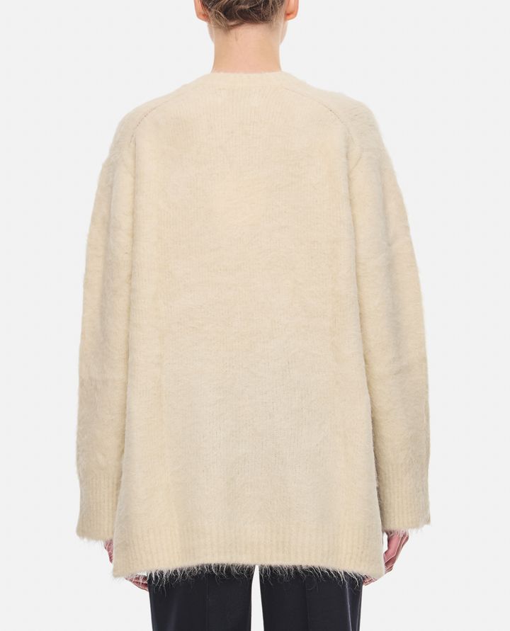 Loulou Studio - GOTO OVERSIZE V NECK ALPACA WOOL SWEATER_3