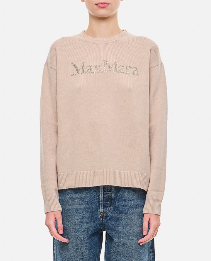 S Max Mara - PULLOVER KASSEL GIROCOLLO CON LOGO_1