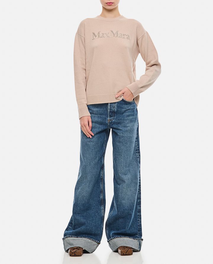 S Max Mara - KASSEL ROUND NECK LOGO PULLOVER_2