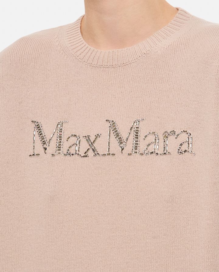 S Max Mara - KASSEL ROUND NECK LOGO PULLOVER_4