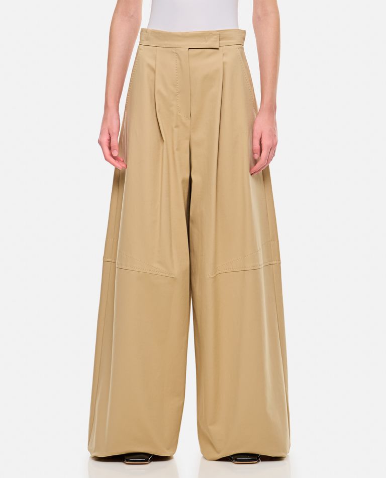 Shop Max Mara Avoriaz Wide Leg Pants In Beige