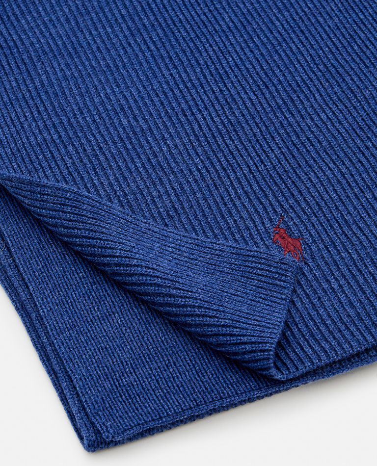 Shop Polo Ralph Lauren Scarf In Sky Blue