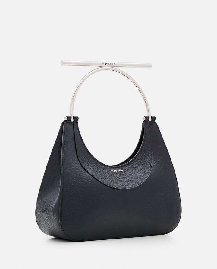 Alexander McQueen - BORSA CROSS-BAR A SPALLA IN PELLE_2