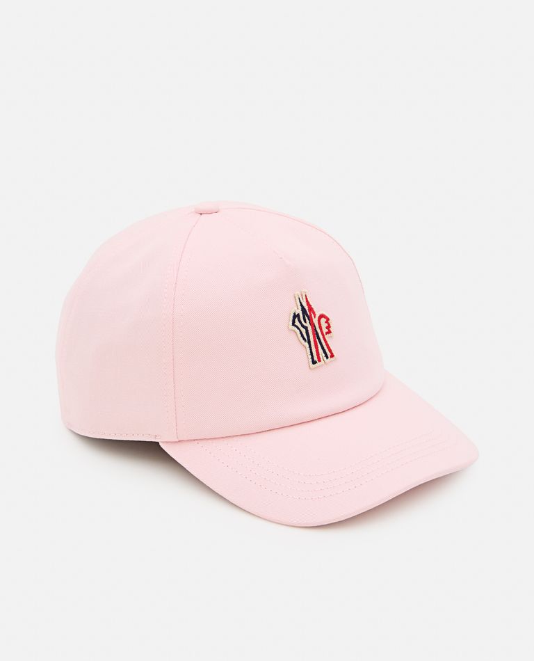 Shop Moncler Baseball Cap In Rose