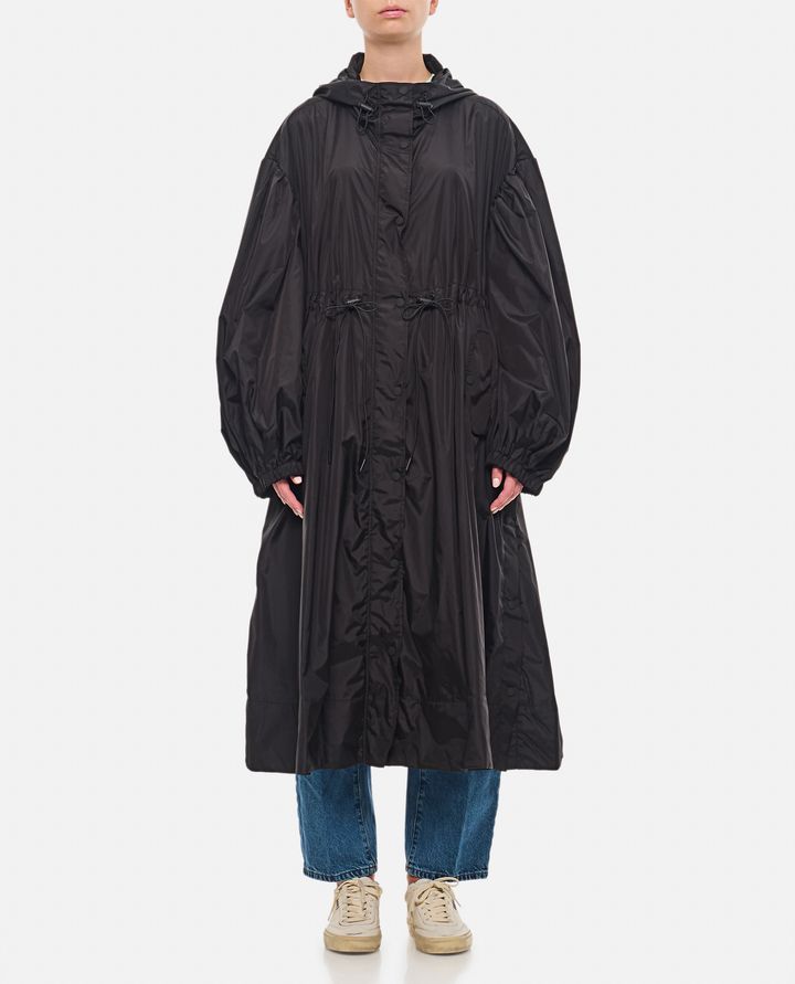 Simone Rocha - LONG PUFF SLEEVE TRAPEZE PARKA W/ BUTTON PLACKET_1