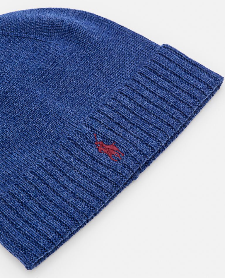 Shop Polo Ralph Lauren Beanie In Sky Blue