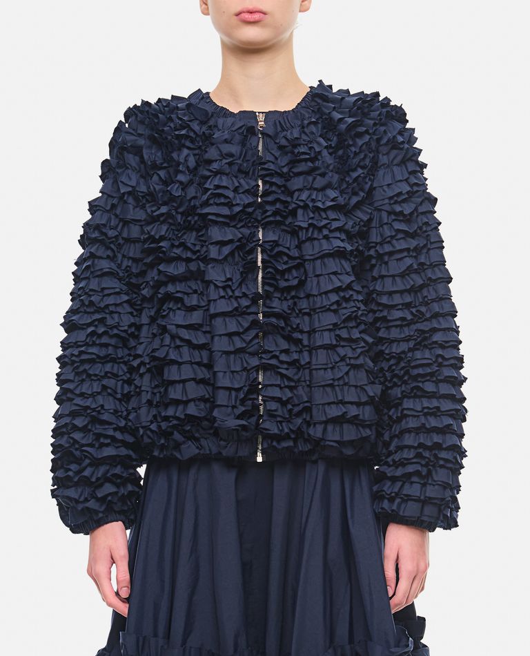 Shop Molly Goddard Finn Taffeta Jacket In Blue