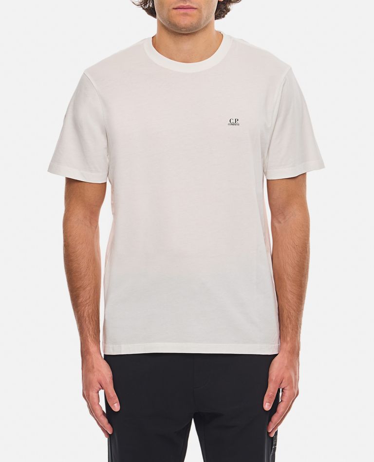 Shop C.p. Company 30/1 Jersey Back Goggle T-shirt In White