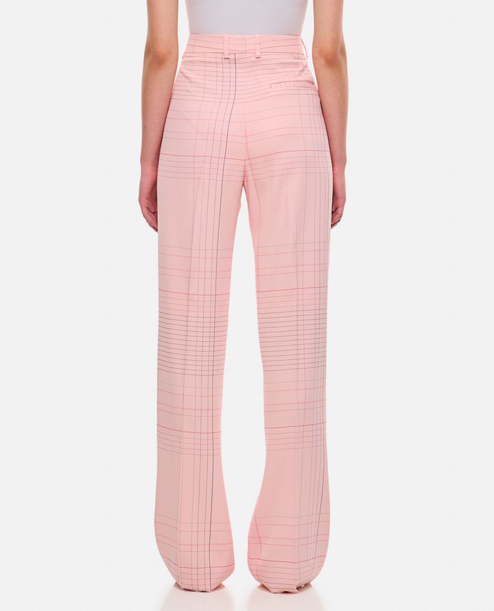 Bottega Veneta - NOTEBOOK PRINT FLUIDE STRETCH VISCOSE FLARED PANTS_3