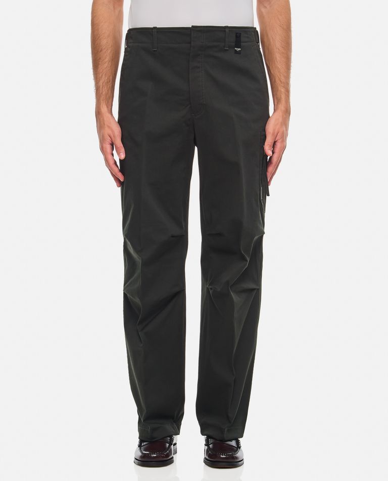 Shop Fendi Trousers New Rich Gabar In Green