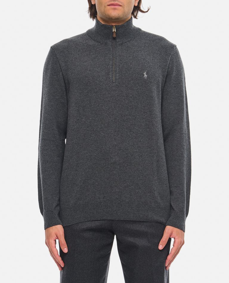 Shop Polo Ralph Lauren Long Sleeve-pullover In Grey