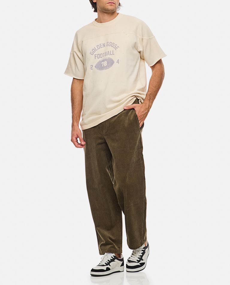 Shop Golden Goose Journey M's Chino Skate Pants Corduroy In Green