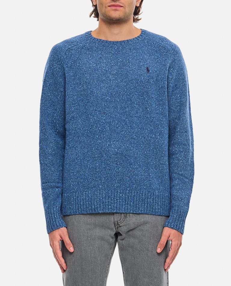 Shop Polo Ralph Lauren Pullover In Sky Blue