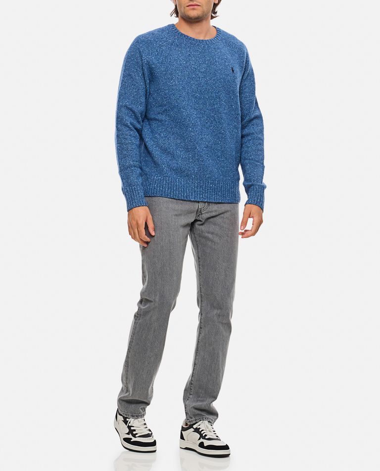 Shop Polo Ralph Lauren Pullover In Sky Blue