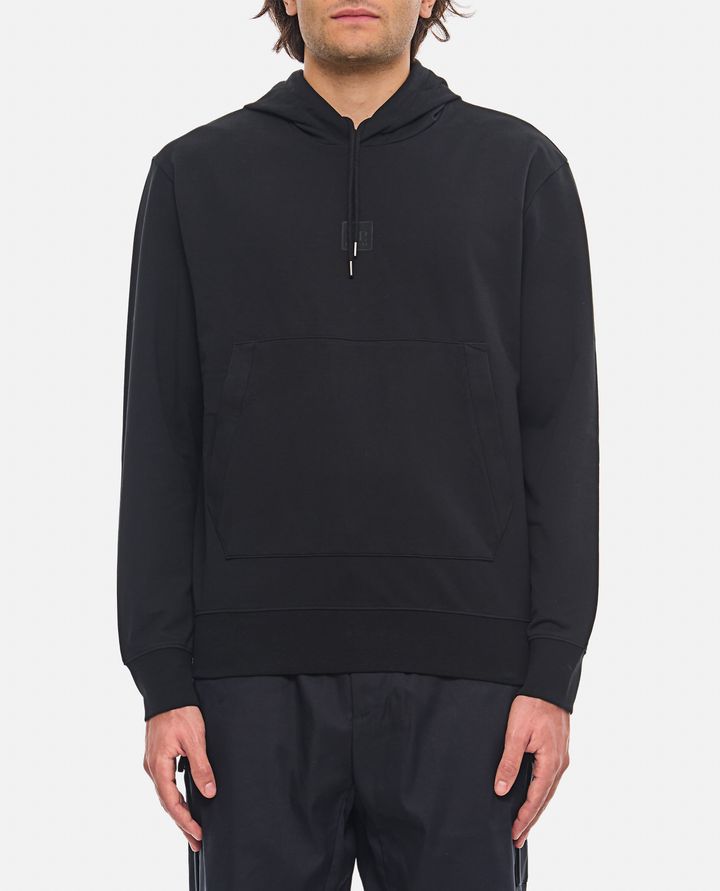 C.P. Company - METROPOLIS SERIES STRETCH FLEECE HOODED LOGO SWEATSHIRT_1