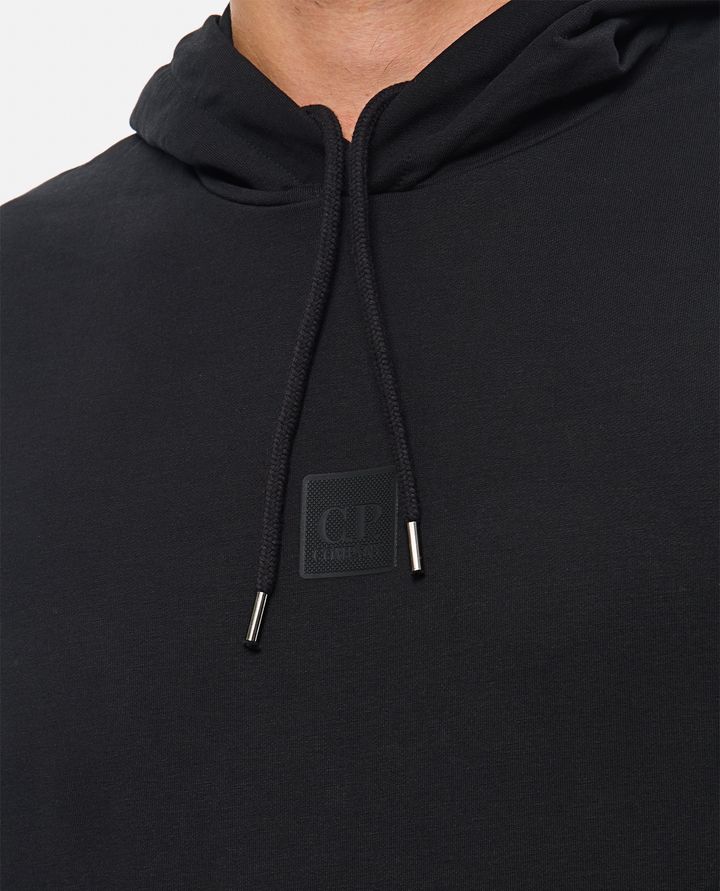 C.P. Company - METROPOLIS SERIES STRETCH FLEECE HOODED LOGO SWEATSHIRT_4