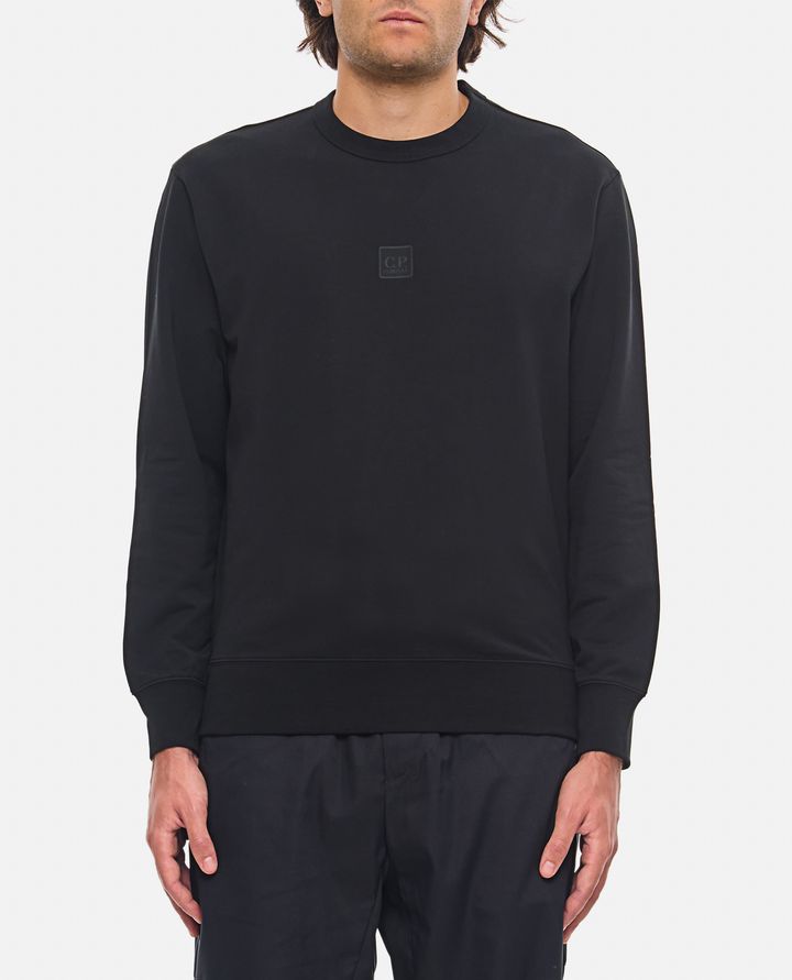 C.P. Company - METROPOLIS SERIES STRETCH FLEECE CREW NECK LOGO SWEATSHIR_1