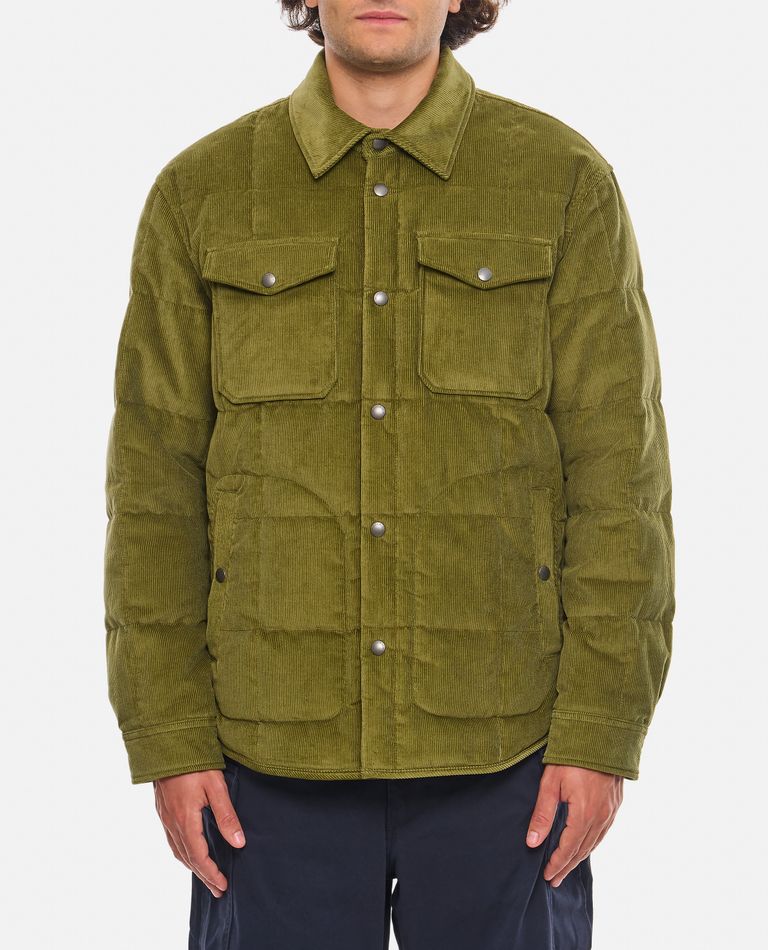 Shop Woolrich Alaskan Corduroy Overshirt In Green