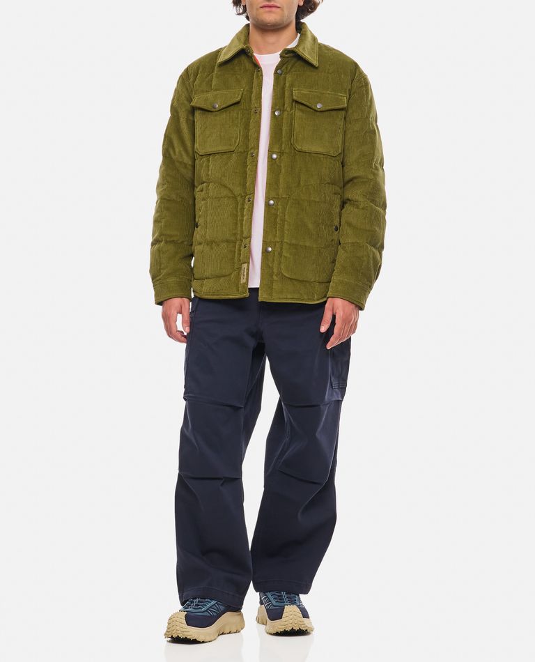 Shop Woolrich Alaskan Corduroy Overshirt In Green