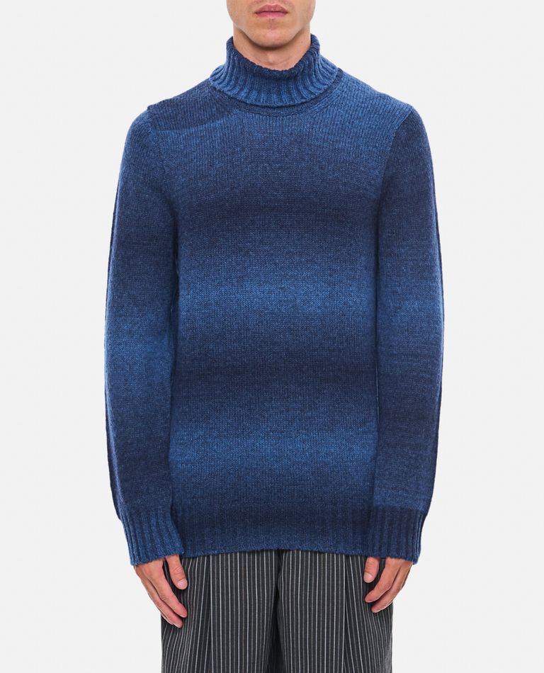 Shop Fay Turtleneck Sweater In Blue