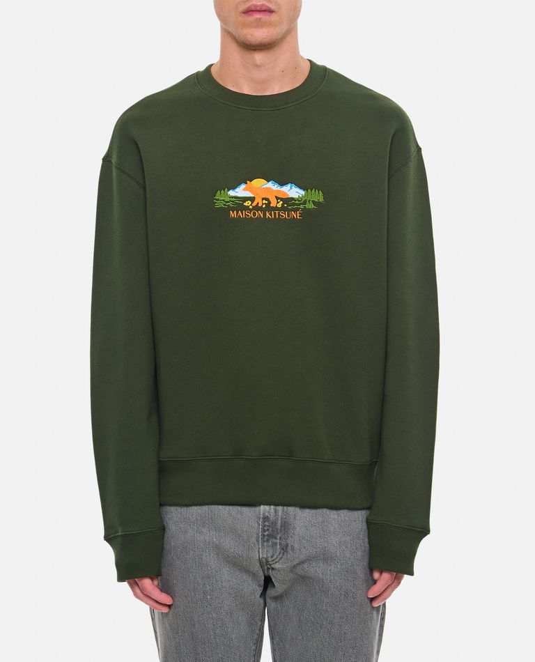 OUTDOOR PROFILE FOX COMFORT SWEATSHIRT for Men Maison Kitsune sale Biffi