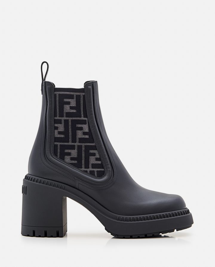 Fendi - HEELED LEATHER BIKER BOOTS_1