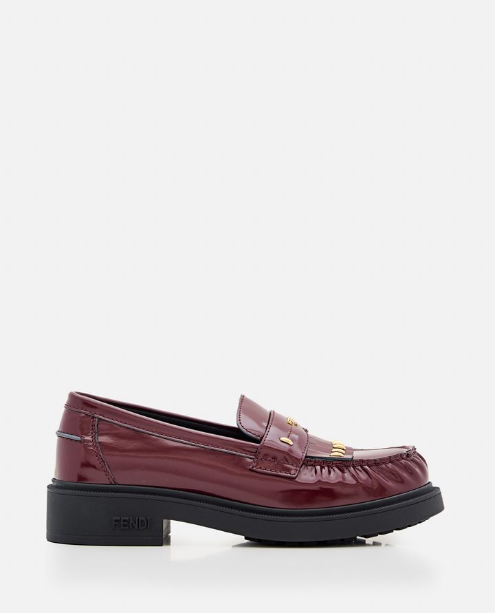 Fendi - LEATHER LOAFER WITH STUDS_1