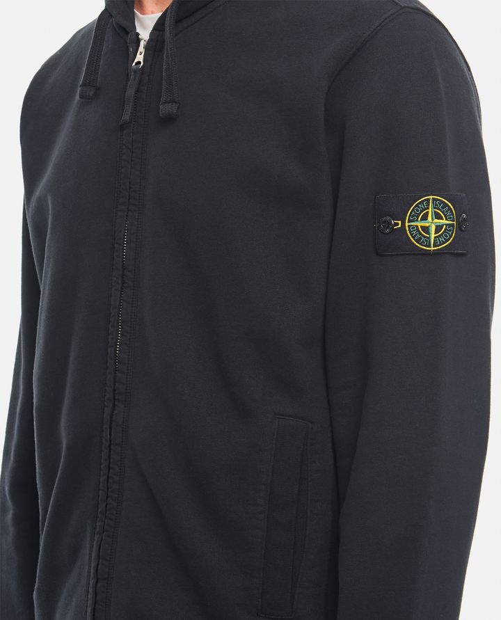 Stone Island - FELPA CON CAPPUCCIO E ZIP_4